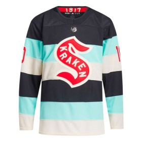 Seattle Kraken Hockeydrakt Matty Beniers 2023-24 Blå Winter Classic Adidas Authentic - Herre